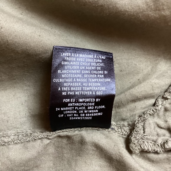 ANTHROPOLOGIE MAEVE AVEIRO SAFARI TOP - Picture 7 of 16
